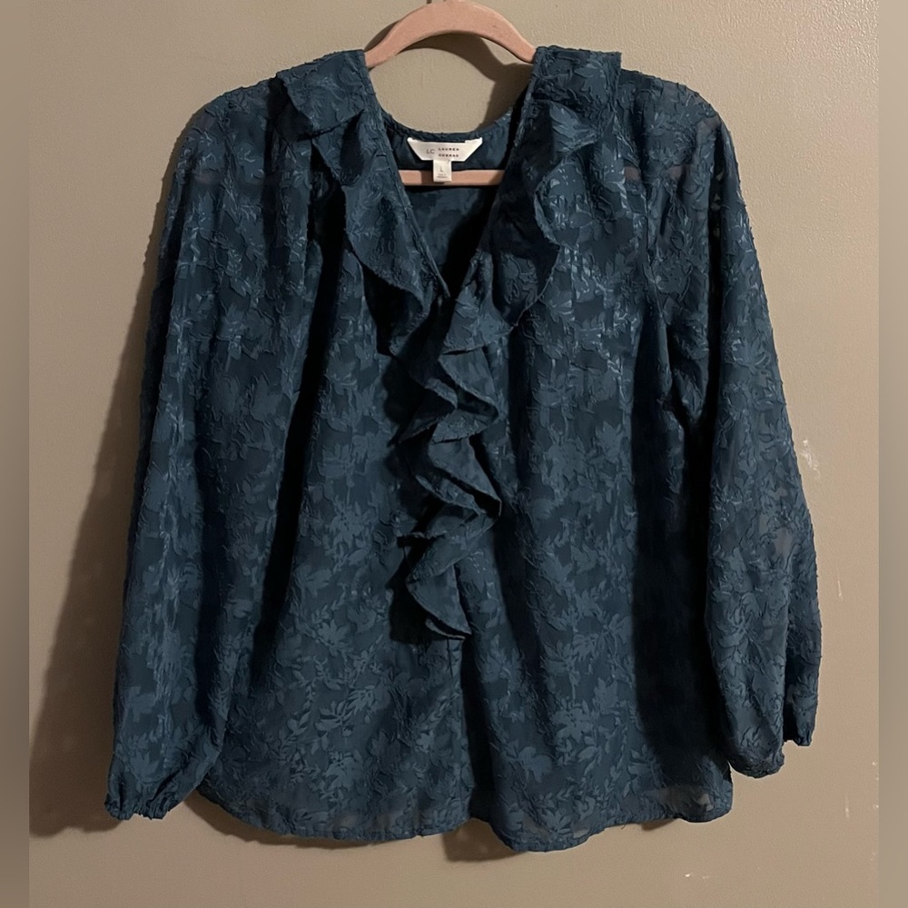 $6💙Bundled LC Lauren Conrad Teal Blouse